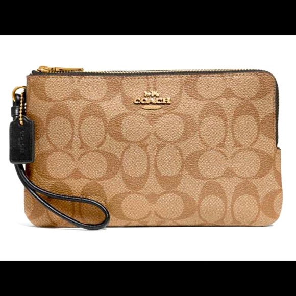 🔥COACH 🔥DOUBLE 🔥ZIPPER 🔥WRISTLET 🔥 - Picture 2 of 9